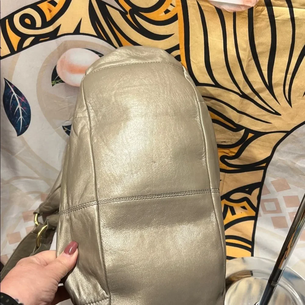 HOBO Internationl Gray Rouched  Women's Hobo Bag